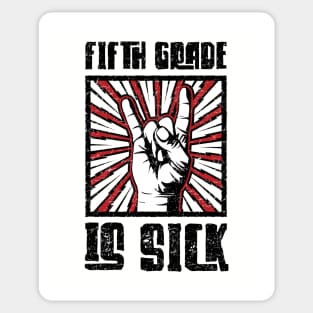 5th Grade is Sick - Red - Barn Shirt USA Sticker